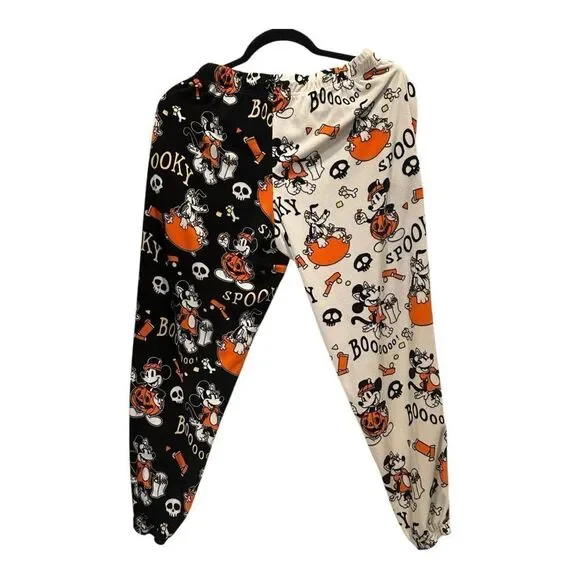 Disney’s Ladies Mickey/Minnie Halloween Sleep Jogger.Halloween Pajama Pants - - Picture 3 of 9